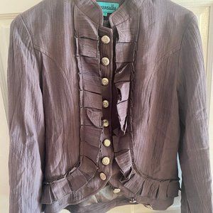 Chasensully size medium grey multi-button jacket